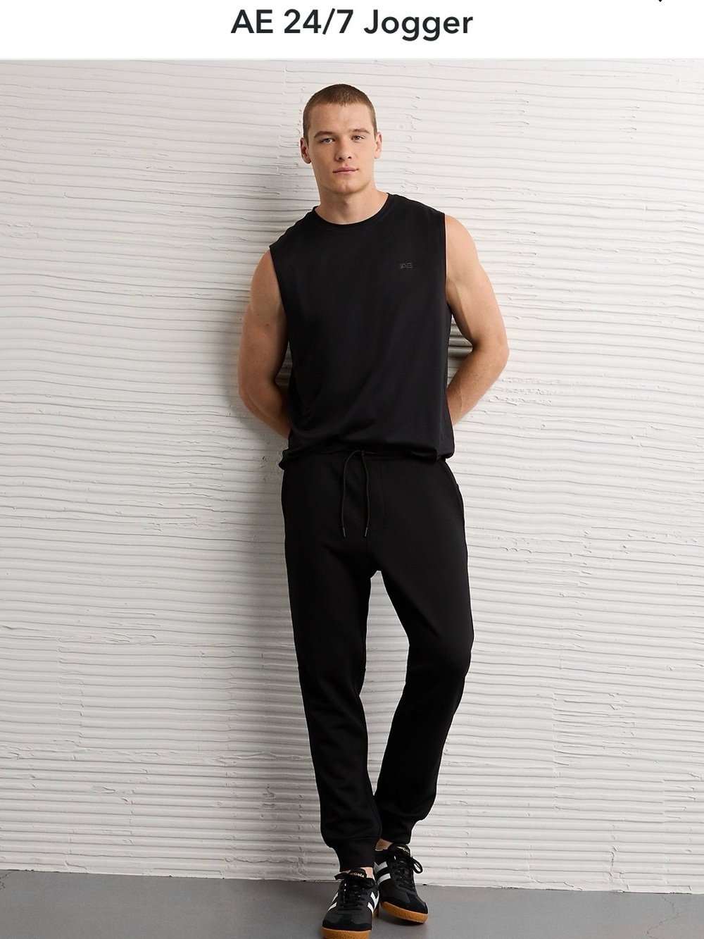 American Eagle Outfitters Black AE Jogger Pants